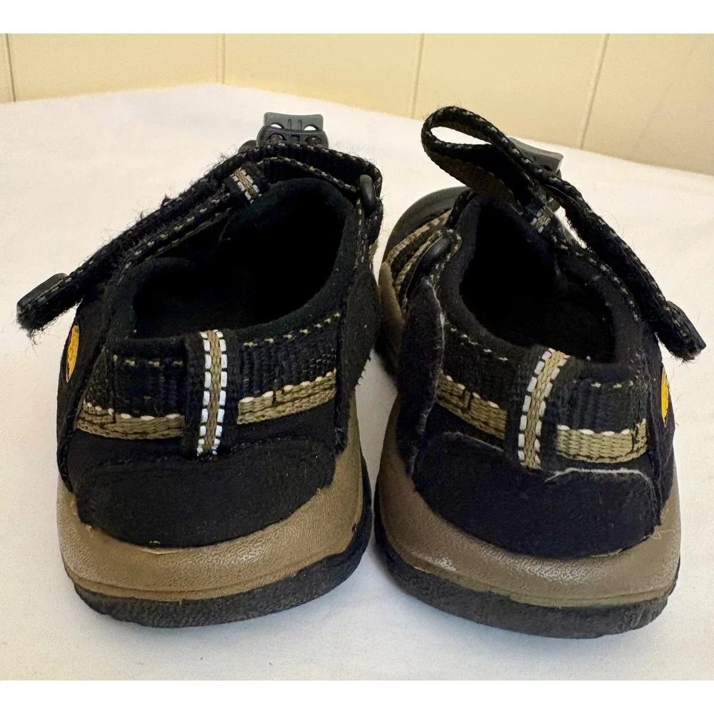 Keen Newport H2 Kids Sandals Black Olive Green Waterproof Shoes Size 8 Toddler - Picture 4 of 9